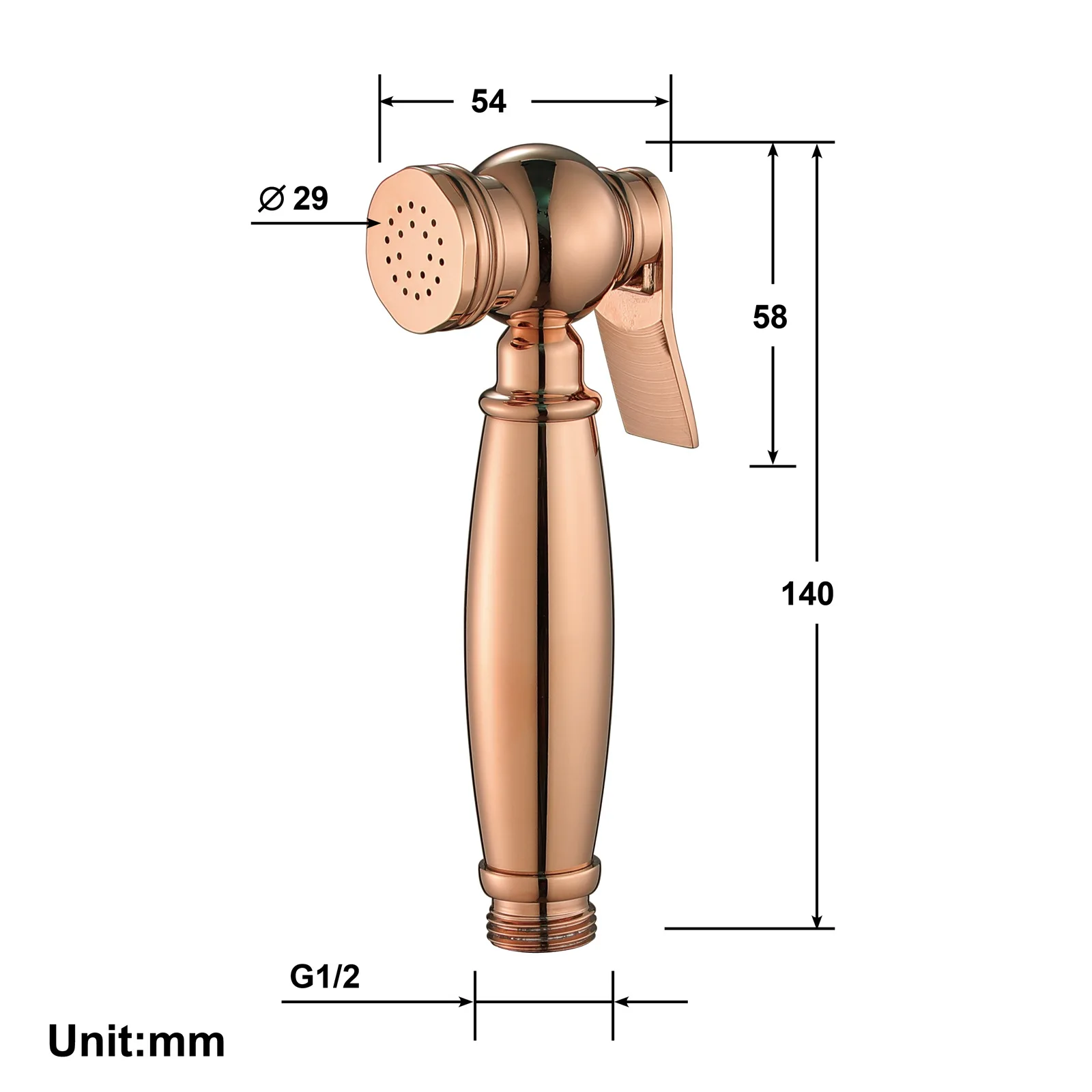 Imagem -04 - Ouro Rosa Conjunto de Cabeça Chuveiro de Bronze Handheld Chuveiro Pulverizador Conjunto Luxo Cobre com Suporte 1.5m Mangueira Chuveiro Alta Qualidade