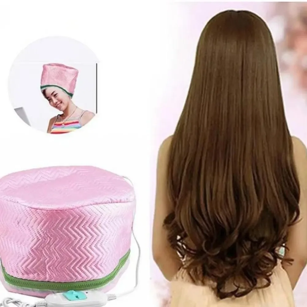 

Adjustable Electric Hair Heating Cap PU+PVC Liner Protection Hair Thermal Treatment Steamer Nourishing Baking Styling Tool