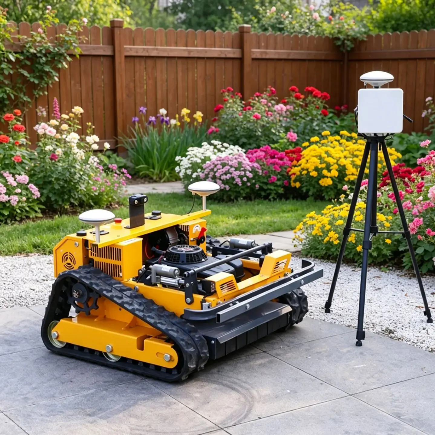 

Customized Eco-friendly Petrol Mower, Cortacesped Robótico Remote Control Robotic Trimmer for Outdoor Greening Projects