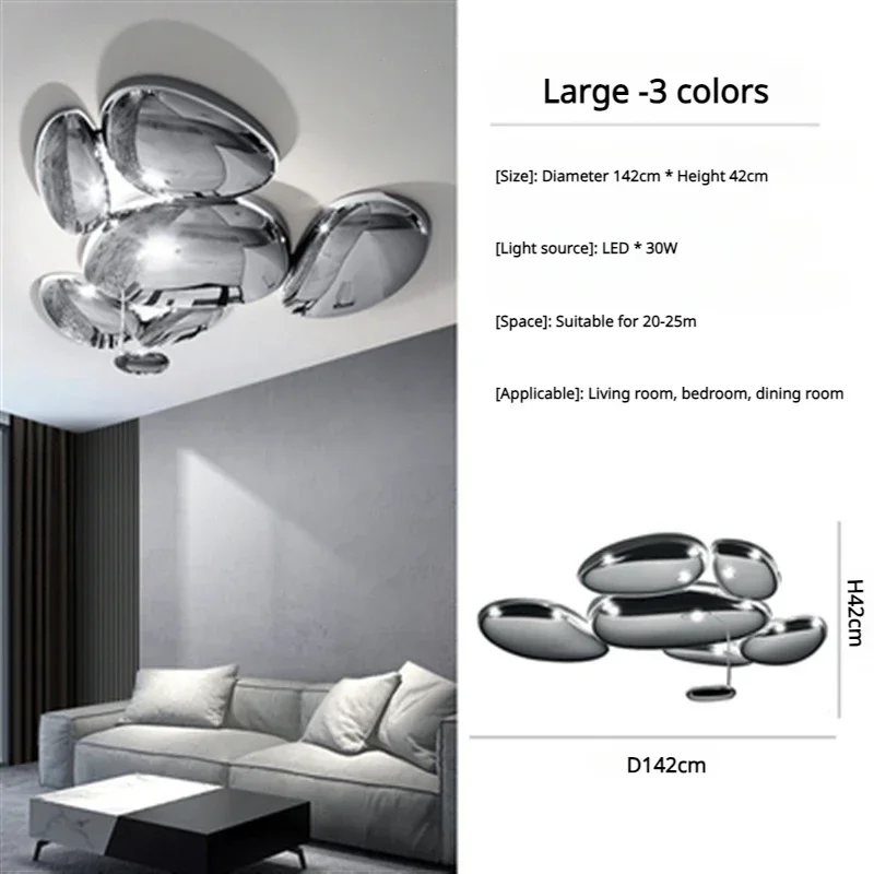 SANDYHA Modern Geometric LED Ceiling Light for Living Room Bedroom Dining Table Indoor Decor Stylish Home Lighting Fixtures