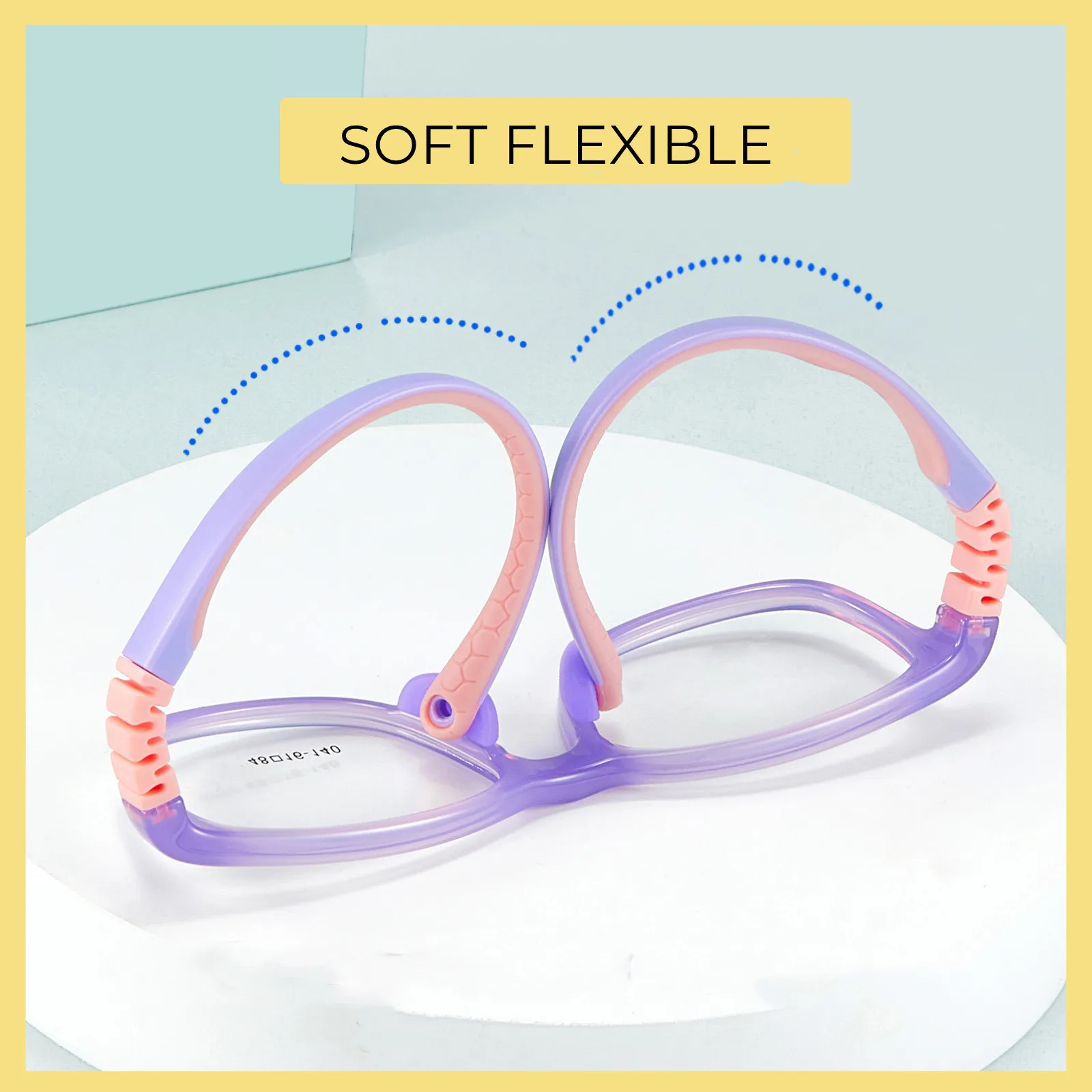 Silicon Children Eyeglasses Detachable Temple Flexible Super Light Big Boy Girl Suitable Soft Sports Glasses