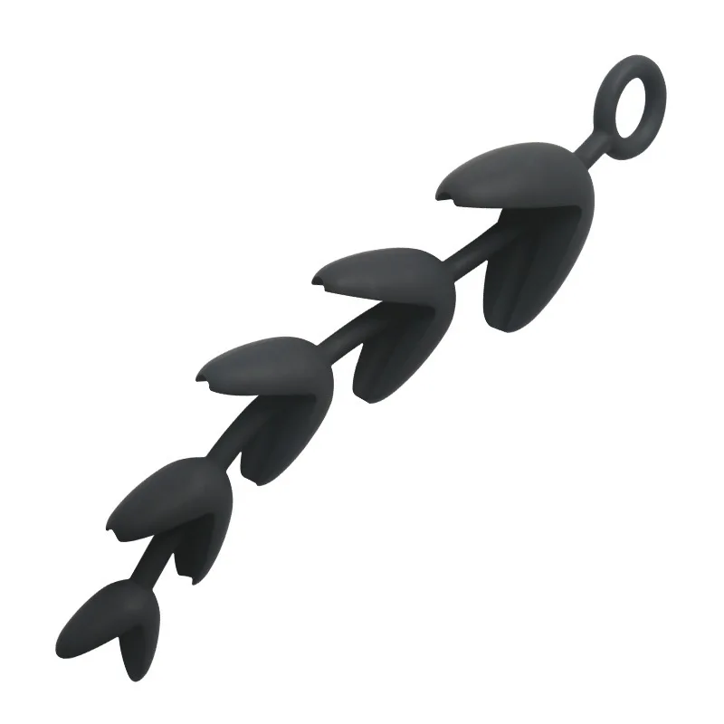 Anal Beads Toy with Pull Ring, 30cm Graduated Flower Beads Butt Plug, Adult Anal Toys for Men Women Couples, Smooth Flexible