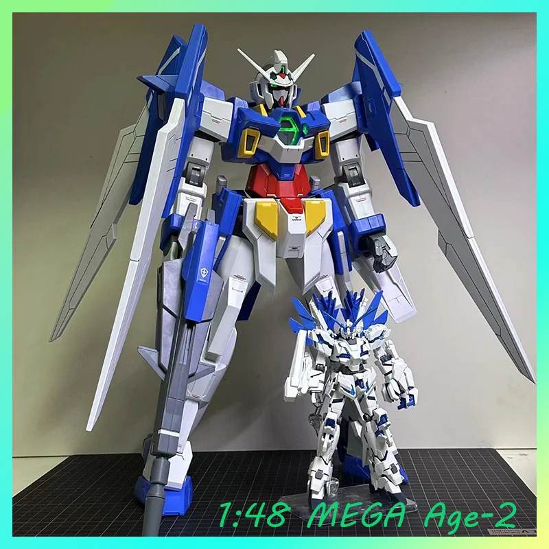 

In-Stock AGE2 Mowan Ke MEGA 1/48 assembly mecha model water decal lighting set collectible posable action figure gift toy