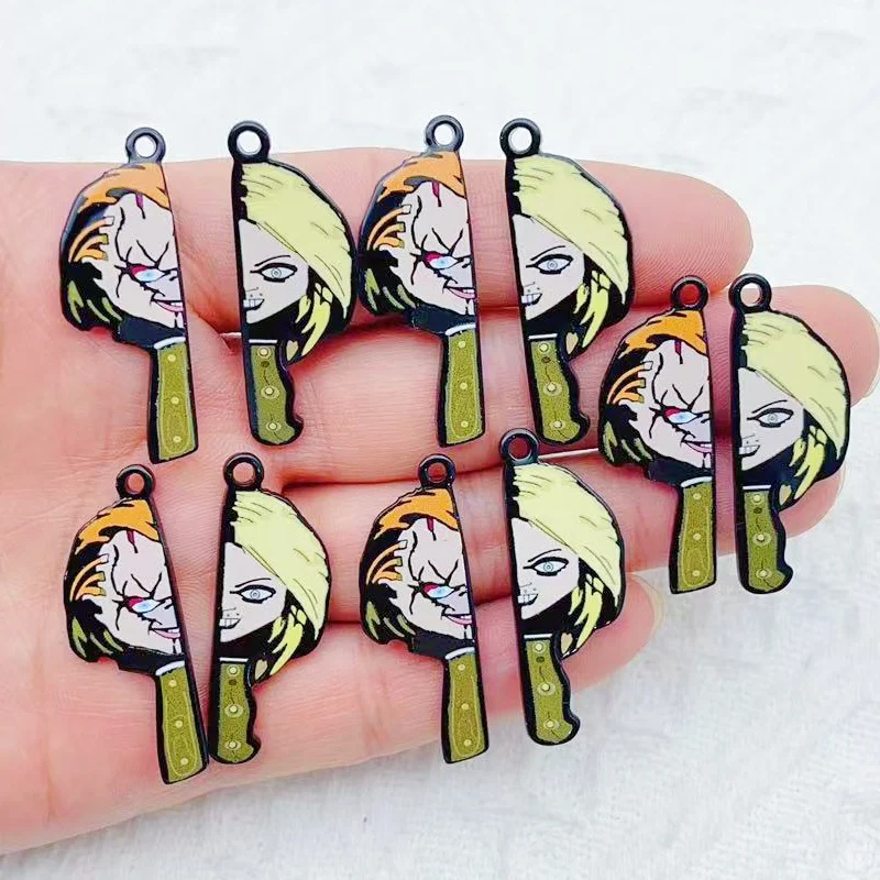 10pcs Acrylic Cartoon Charm Jewelry Accessories Necklace Bracelet Earring Pendant Keychain Charms Diy Making Craft Supplies