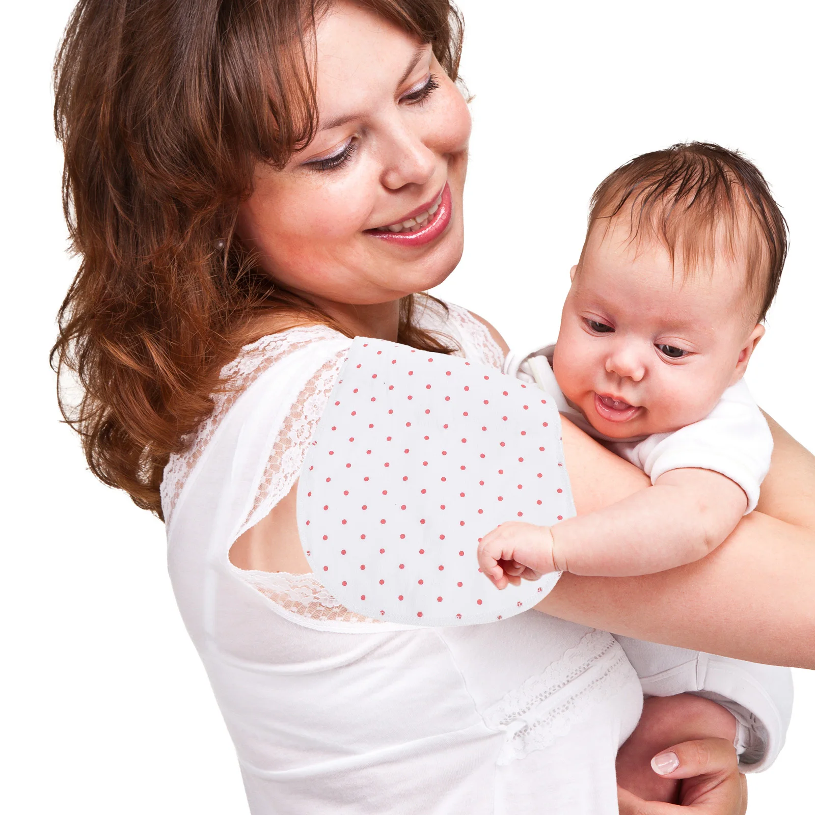 

Cotton Baby Burp Cloths Soft Absorbent Multi-Use for Feeding Burping Drool Spit-Up White Baby Burp Cloth