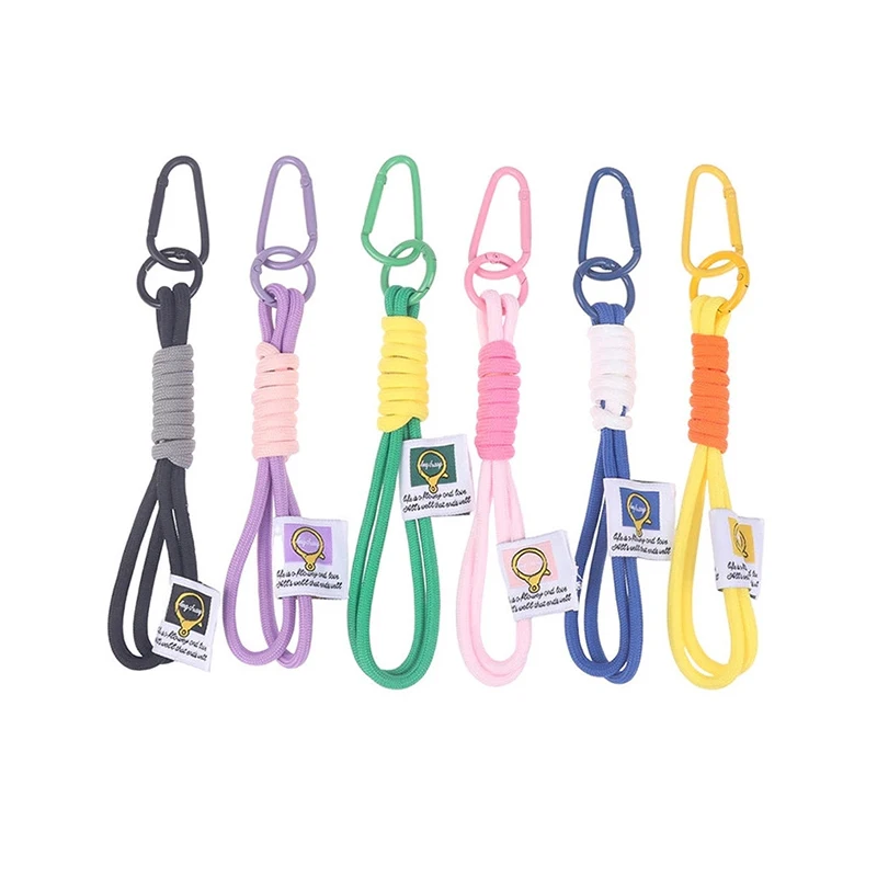 Outdoor Backpack Keychain Nylon Woven Rope For Men And Women Mountaineering Buckle Mobile Phone Rope