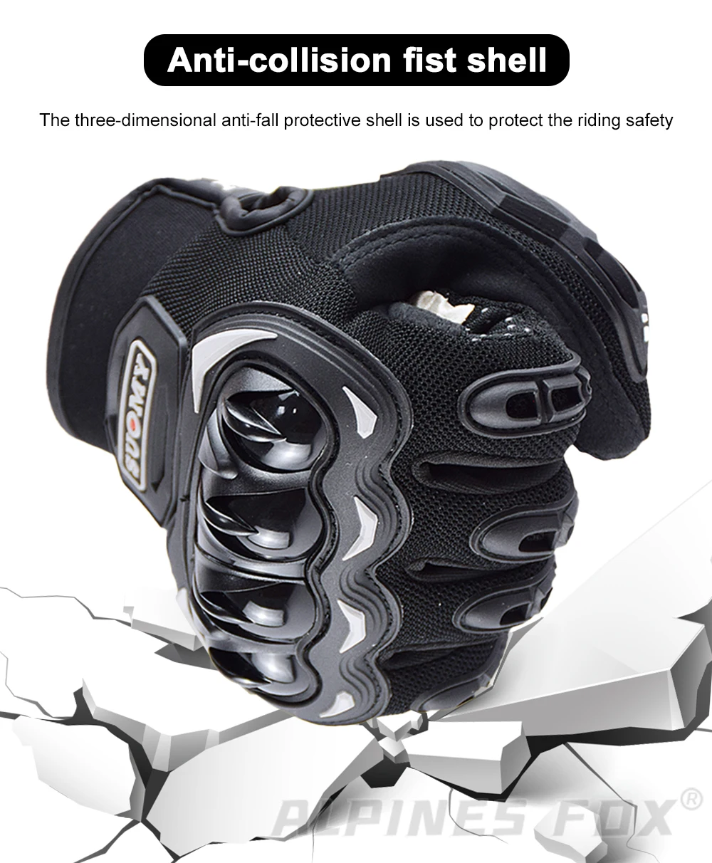 VEMAR Sommer Motorrad Handschuhe Männer Schwarz Voll Finger Touchscreen Radfahren ATV MTB Guantes Moto Luvas Fahrrad Reiten Handschuh Frauen Rot – Detail 18