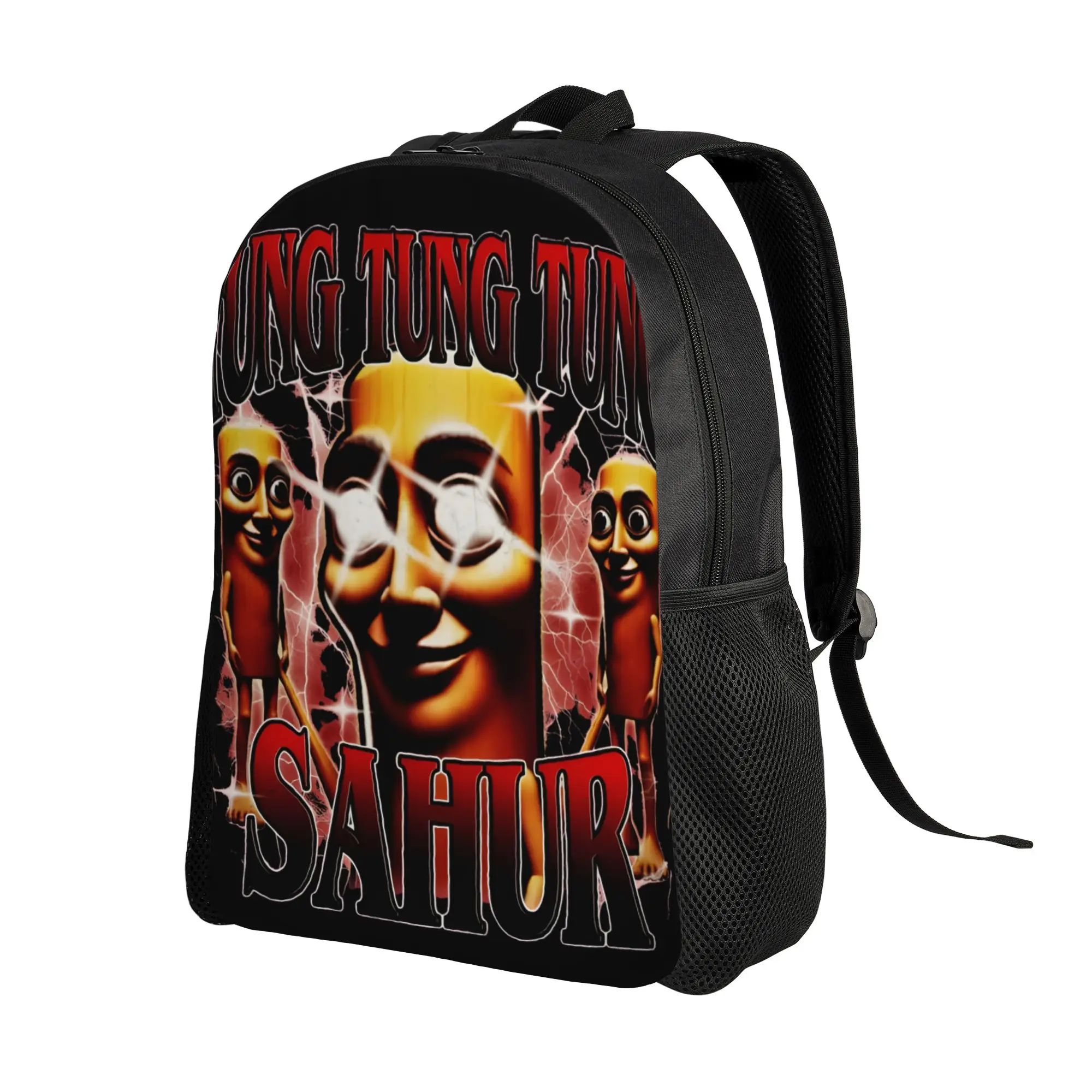 Tung Tung Tung Sahur Backpack Brainrot Streetwear Backpacks Student Unisex  Breathable High School Bags High Quality Rucksack