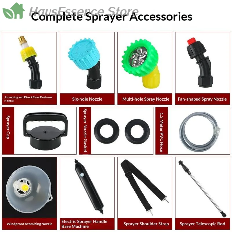 ※Electric Sprayer Accessories Stainless Steel Telescopic Spray Bar Multi-Hole Nozzle Gasket Extended Water Hose Universal