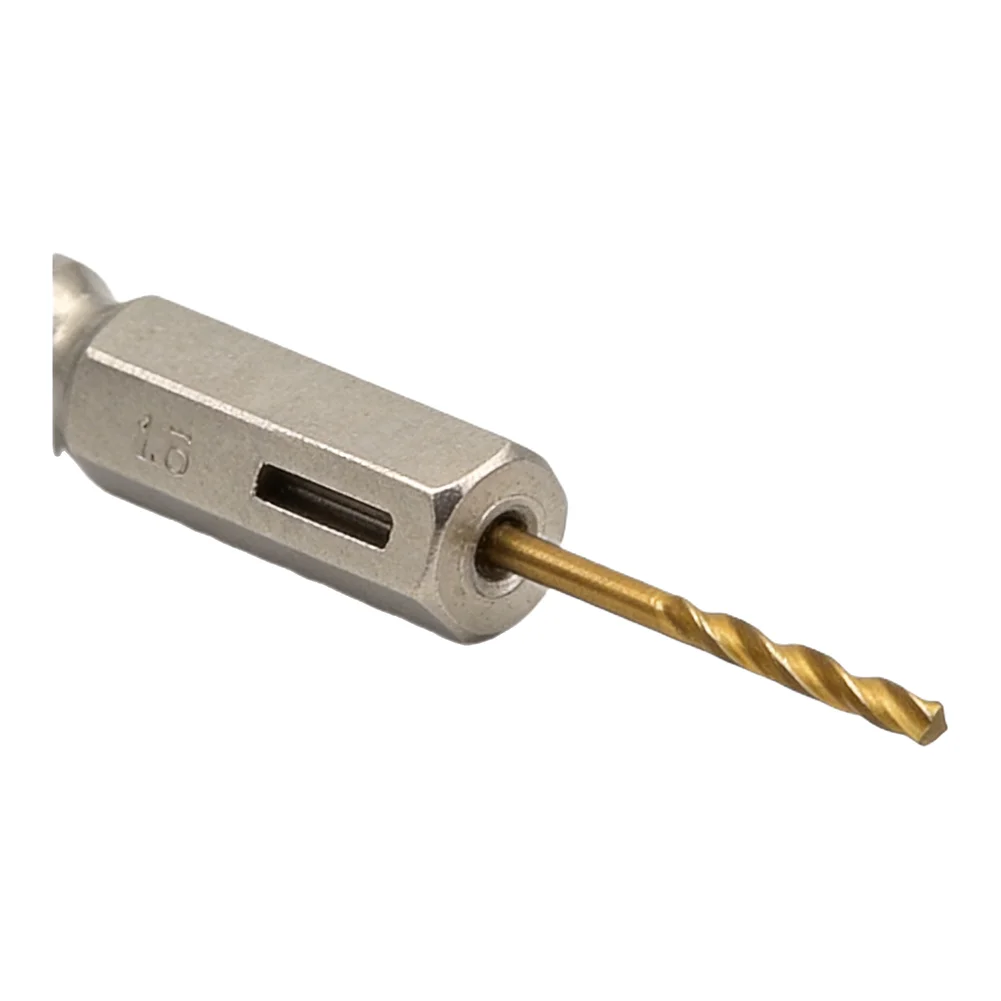 Brand New Drill Bit Hex Shank 13 Different 4.0mm/0.16\\\" 4.5mm/0.18\\\" 4.8mm/0.19\\\" Gold Iron 2.0mm/0.08\\\" Plastic