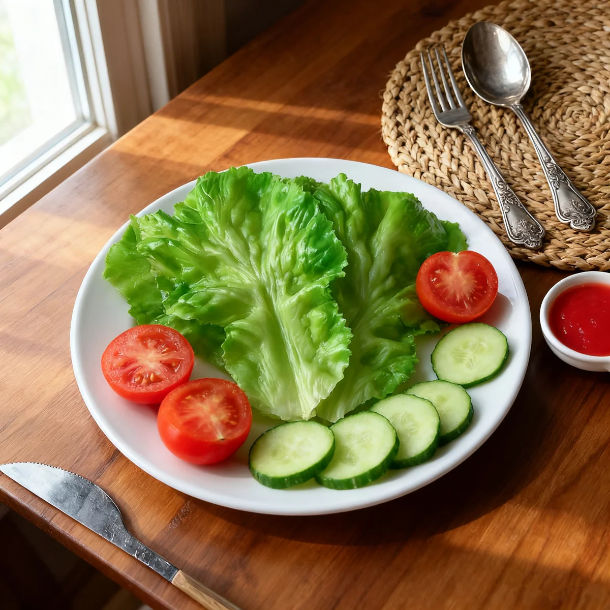 Realistisches gefälschtes Salatblatt – künstliches PVC-Gemüse zur Präsentation von Lebensmitteln, Fotografie-Requisiten, Küchendekoration, DIY-Handwerk – Detail 1