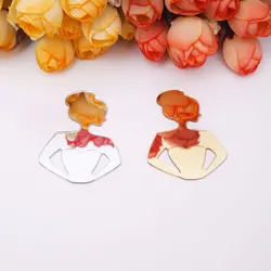 Acrylic Mirror Wedding Stickers Acrylic Bridal Cards Cut Signs Guest Favors Gifts Birthday Party Decor