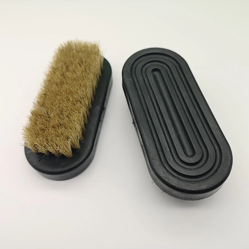 1Pcs Shoes Brush Cleaner Shine Shoe Pig Bristles Brush Plastic Handle Household Cleaning Tools Shoes Cleaning Brushes