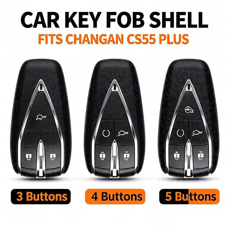 3/4/5 Buttons Car Smart Remote Key Fob Shell Replacement For Changan CS55 CS75 CS35 Plus UNI-V UNI-T UNI-K 2020-2026 Car Key