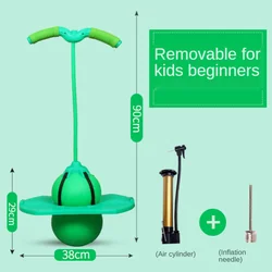 Bouncing Ball With Handle Jumping Hopper Ball Toy Large Elasticity And Strong Bearing Capacity For Adults Kids