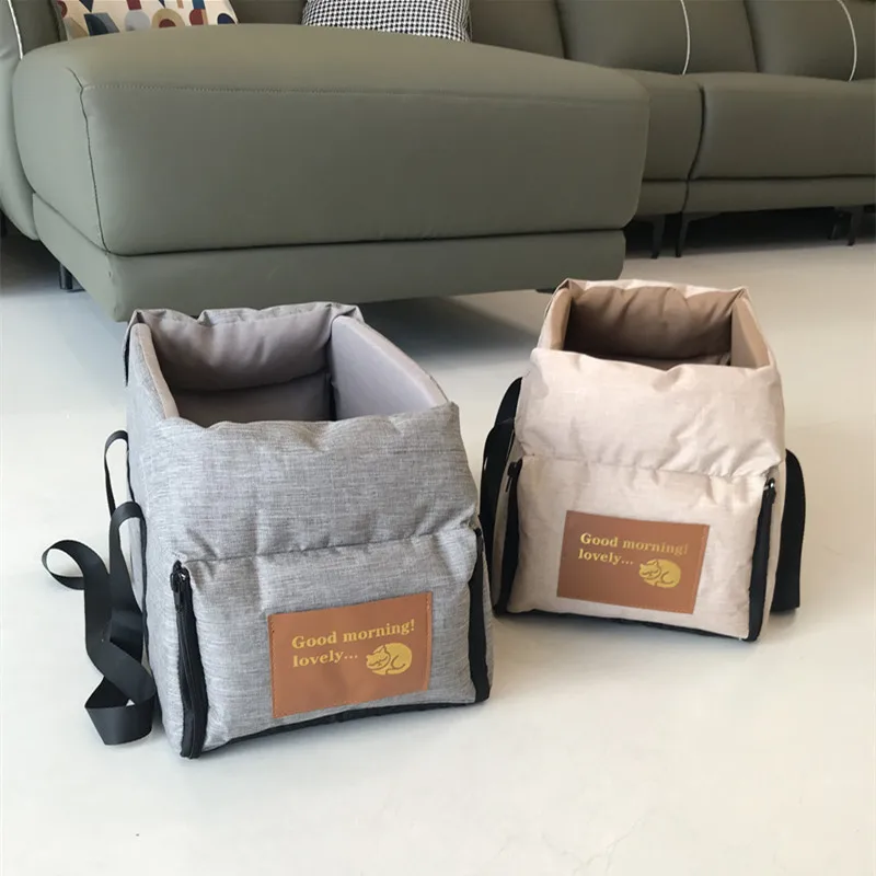 Travel dogBag Portable Pet Cat Seat Elevated Car Seat For Dog Armrest for Small Dog Cat Waterproof Dog Carrier Safety Travel Bag