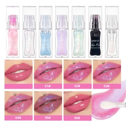 QIBEST Lip Oil Magic Warm Color Changing Lipstick Balm Lip Glaze Transparent Moisturizing Lipgloss Shiny Glitter Lips Cosmetics