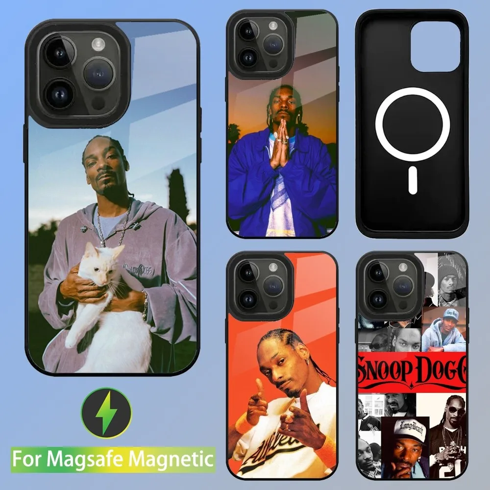 Rapper S-Snoop Dogg Phone Case For iPhone 15,14,13,12,11,Plus,Pro,Max Mini Magsafe Magnetic Wireless Charging