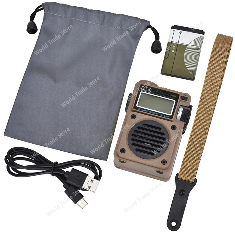 

HRD-701 Portable full-band digital radio, subwoofer sound quality, Bluetooth TF card insert digital display radio