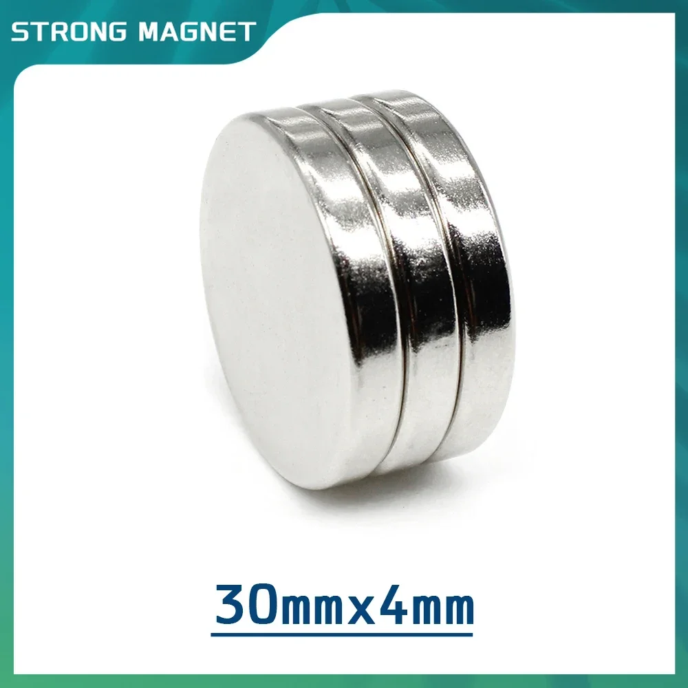 2/5/10/15/20PCS 30x4 mm Round Search Magnet  30mm X 4mm Rare Earth Neodymium Magnet Dics N35 Permanent Magnet Srtong 30*4 mm