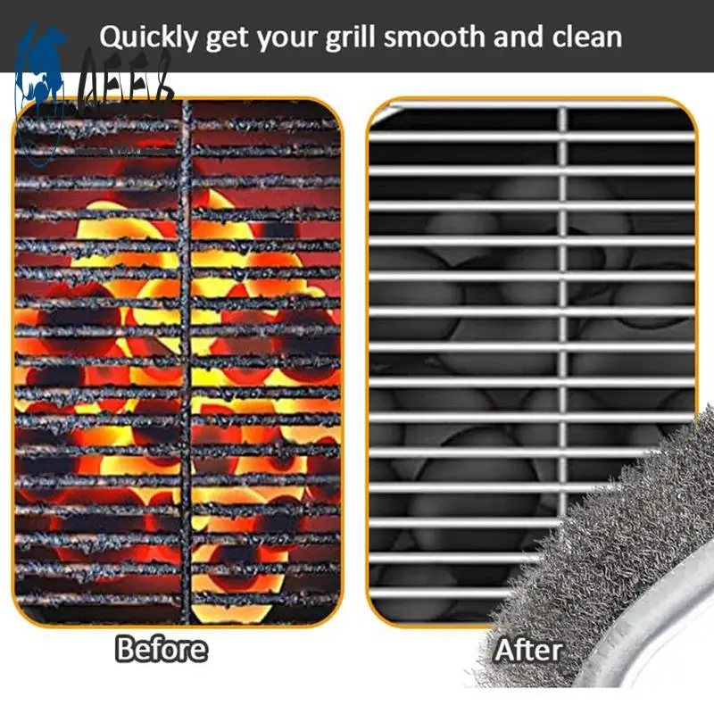 

AEE8-Wire Brushes Wire Scratch Brushes Grill Brush Rust Removal Stainless Steel Bristles Tool With Plastic Handle