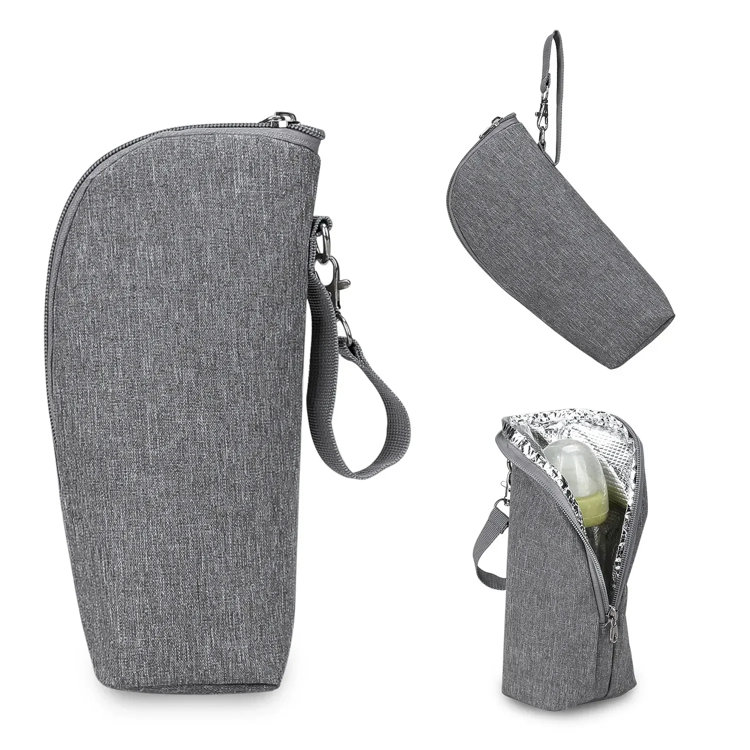 Babyflaschenwärmer-Tasche, tragbare Isolier-Tasche aus Aluminiumfolie für Babyflaschen, Hängetasche für Kinderwagen zum Aufbewahren von Bechern – Detail 11