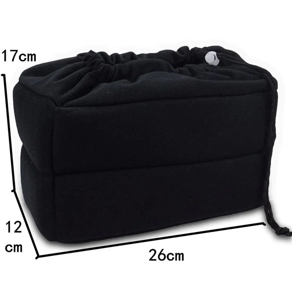 Velvet Camera Bag With Cushioned Interior For Canon Waterproof Photography Protective Camera Lens Cas Partition Padded Bag