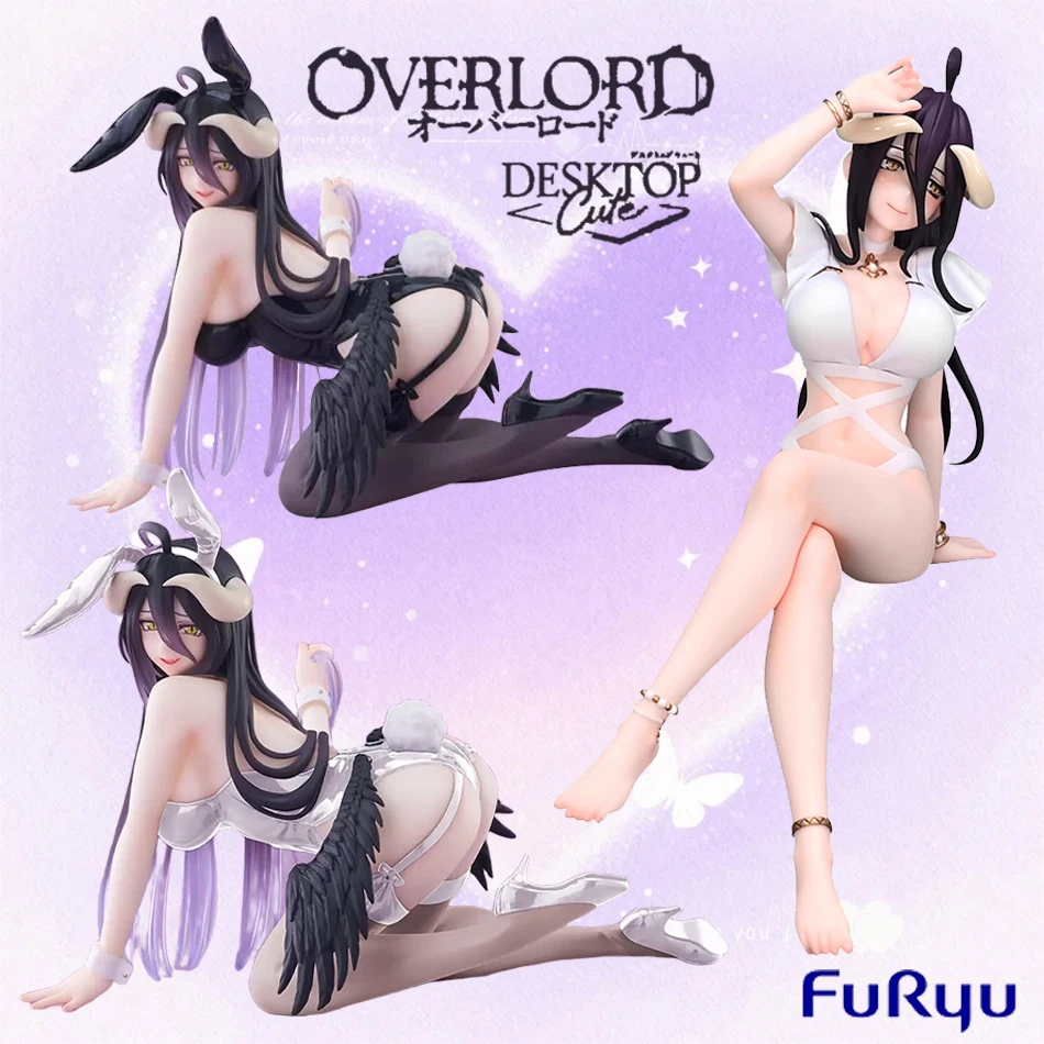 3 قطعة هنتاي الشكل أفرلورد أنيمي الشكل الأرنب فتاة ملابس السباحة ألبيدو عمل الشكل المعكرونة سدادة تمثال جمع نموذج اللعب #1