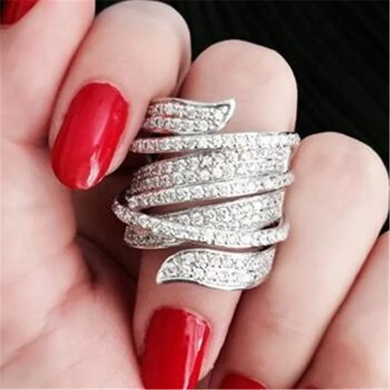 Vintage Micro Pave High Carbon Diamond Ring 925 Sterling Silver Engagement Wedding Rings for Women Anniversary Jewelry Gift