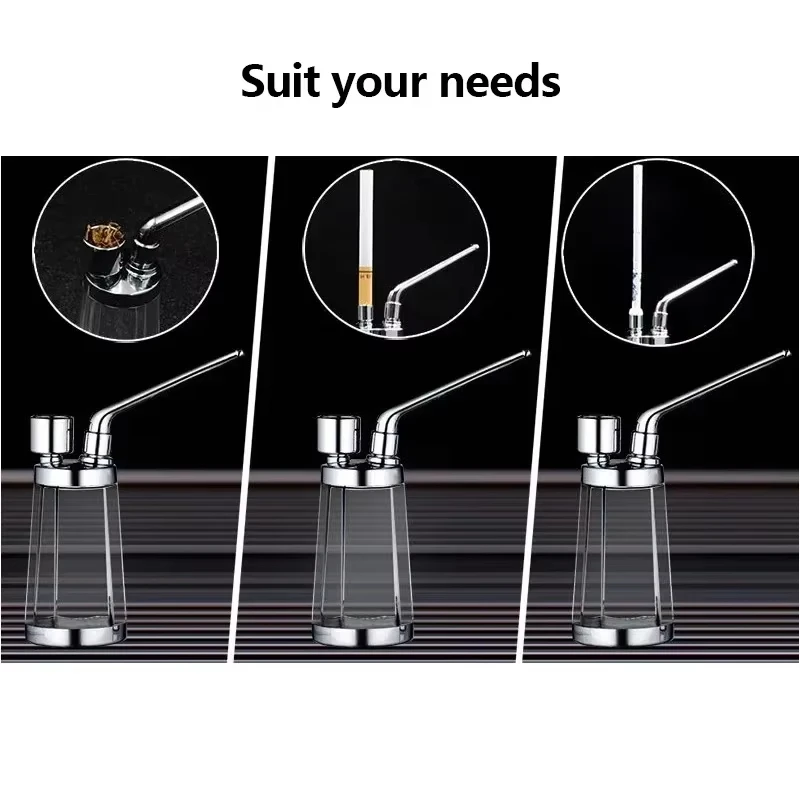 2025 New Bottle Water Pipe Portable Mini Hookah Shisha Tobacco Smoking Pipes Gift of Health Metal Tube Filter Hookah Filtration view 5