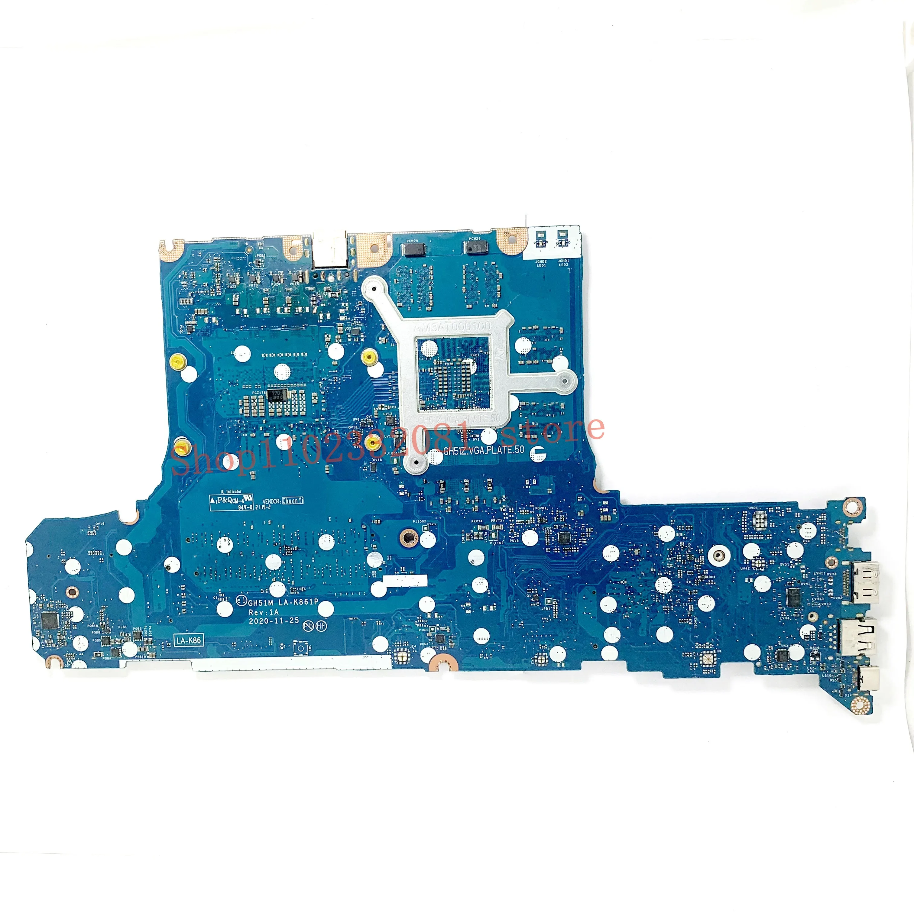 Mainboard For Acer Nitro 5 AN515-55-59MT GH51M LA-K861P Laptop Motherboard With SRH84 I5-10300H GN20-P0-D-A1 RTX3050 100% Tested