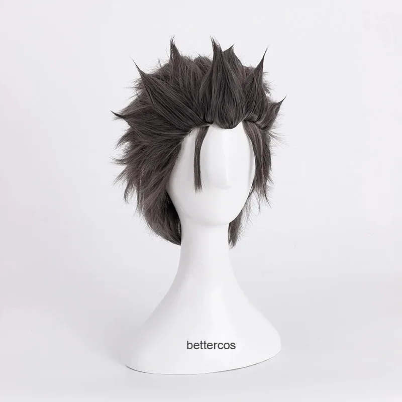 

ff34Re: Жизнь в другом мире от нуля Нацуки Субару Косплей Парики Короткие черные серые термостойкие синтетические волосы + парик