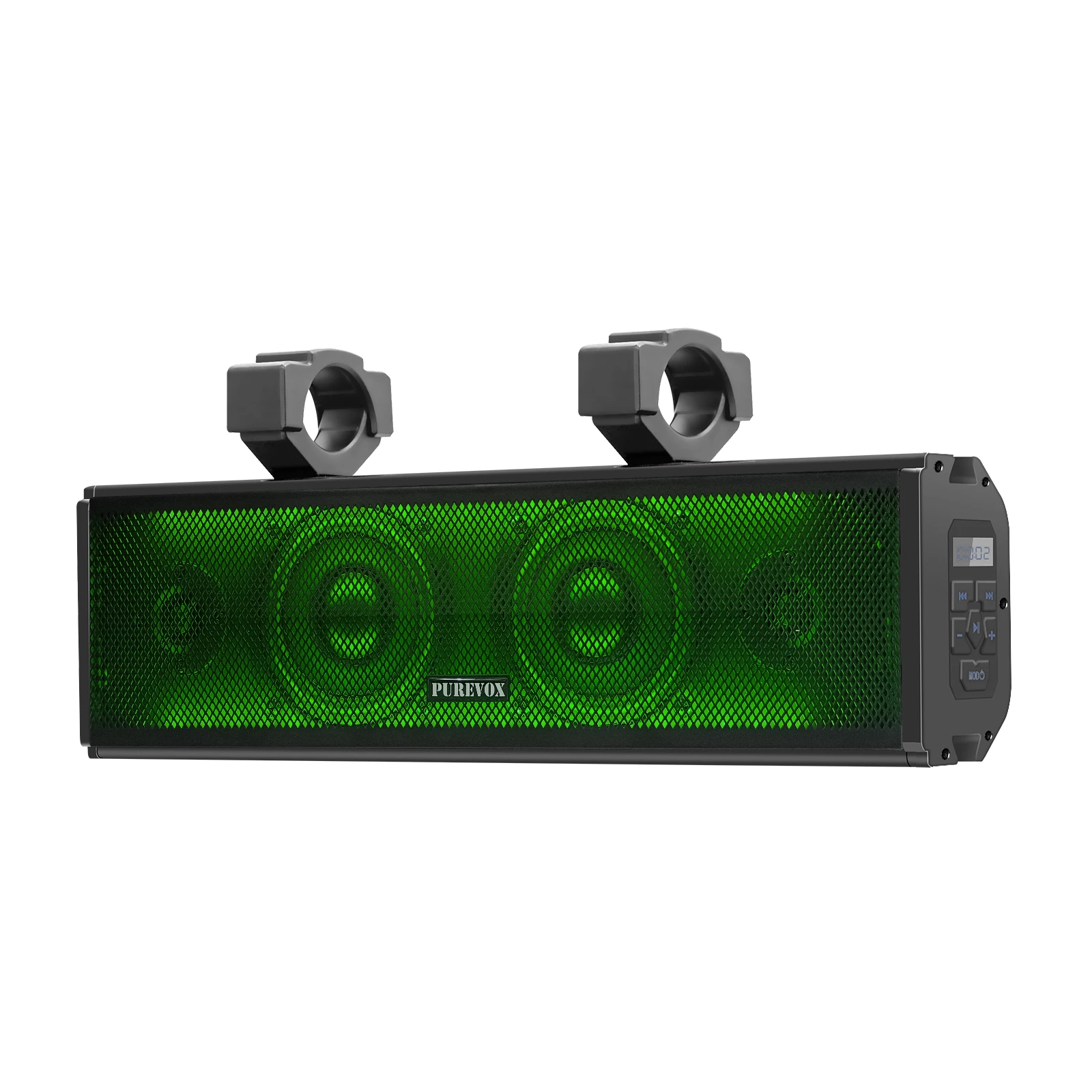 

17-дюймовая звуковая панель для UTV/ATV с Bluetooth, многоцветной подсветкой, водонепроницаемостью IPX5, подходит для внедорожников и гольф-каров.