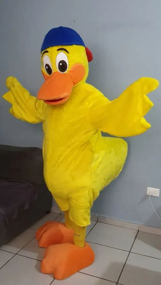

Cute Yellow Duck Mascot Costume Cosplay Outfits Advertising Stage Performance Christmas Fancy Dress