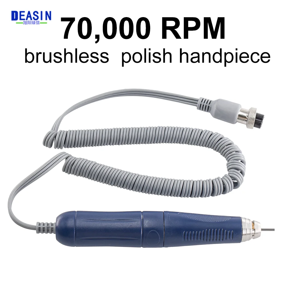 

Dental 70,000RP Electrical Micromotor Polishing Handpiece 2.35mmHP Non-Carbon Brushless Engraving Machine Handle Dentistry Tool