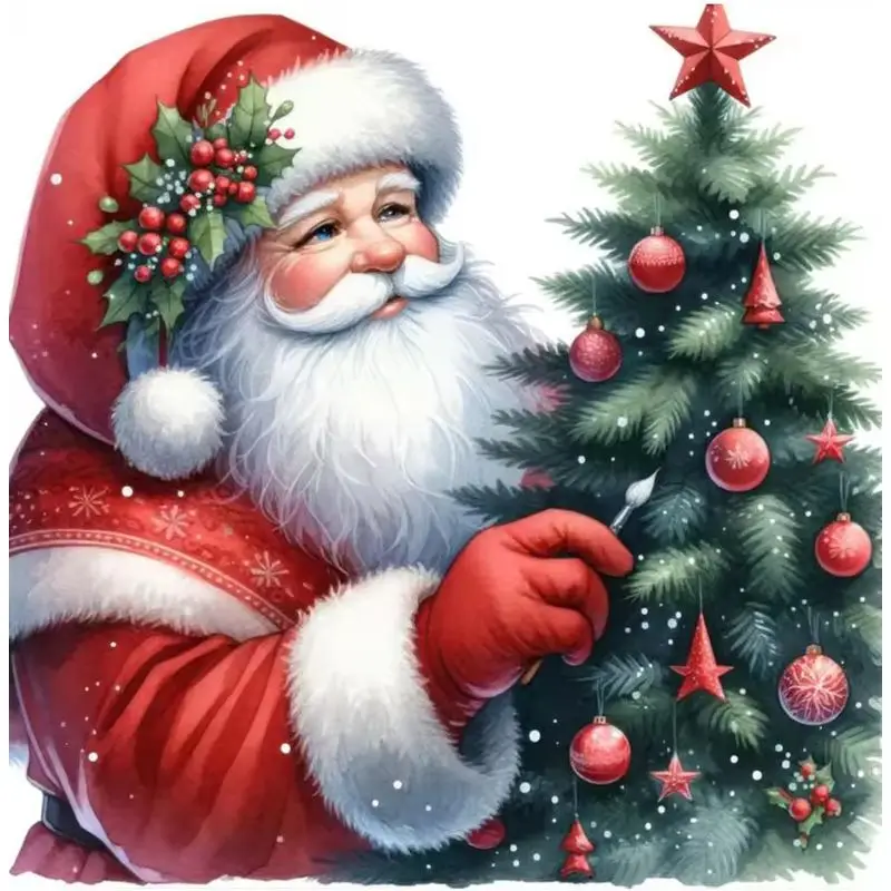 

CHENISTORY 5D DIY Diamond Painting Santa Claus Cross Stitch Kit Diamond Embroidery Sale Full Square Round Mosaic Home Decor