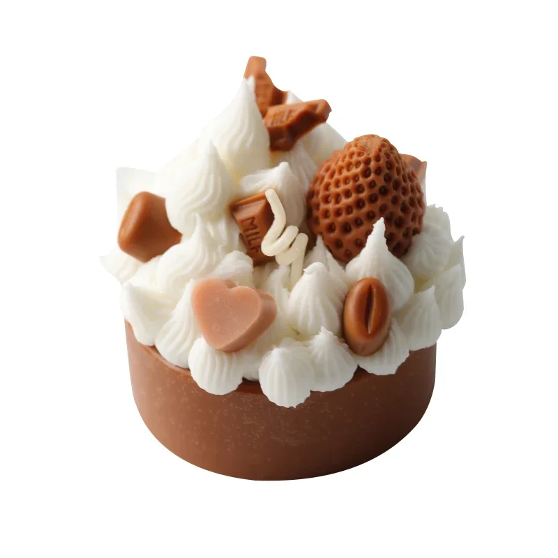 Coffee Bean Candle Mold Cake Decorating Decoration Wax Aromatherapy Candle DIY Material Mini Chocolate Ice cream Silicone image 5