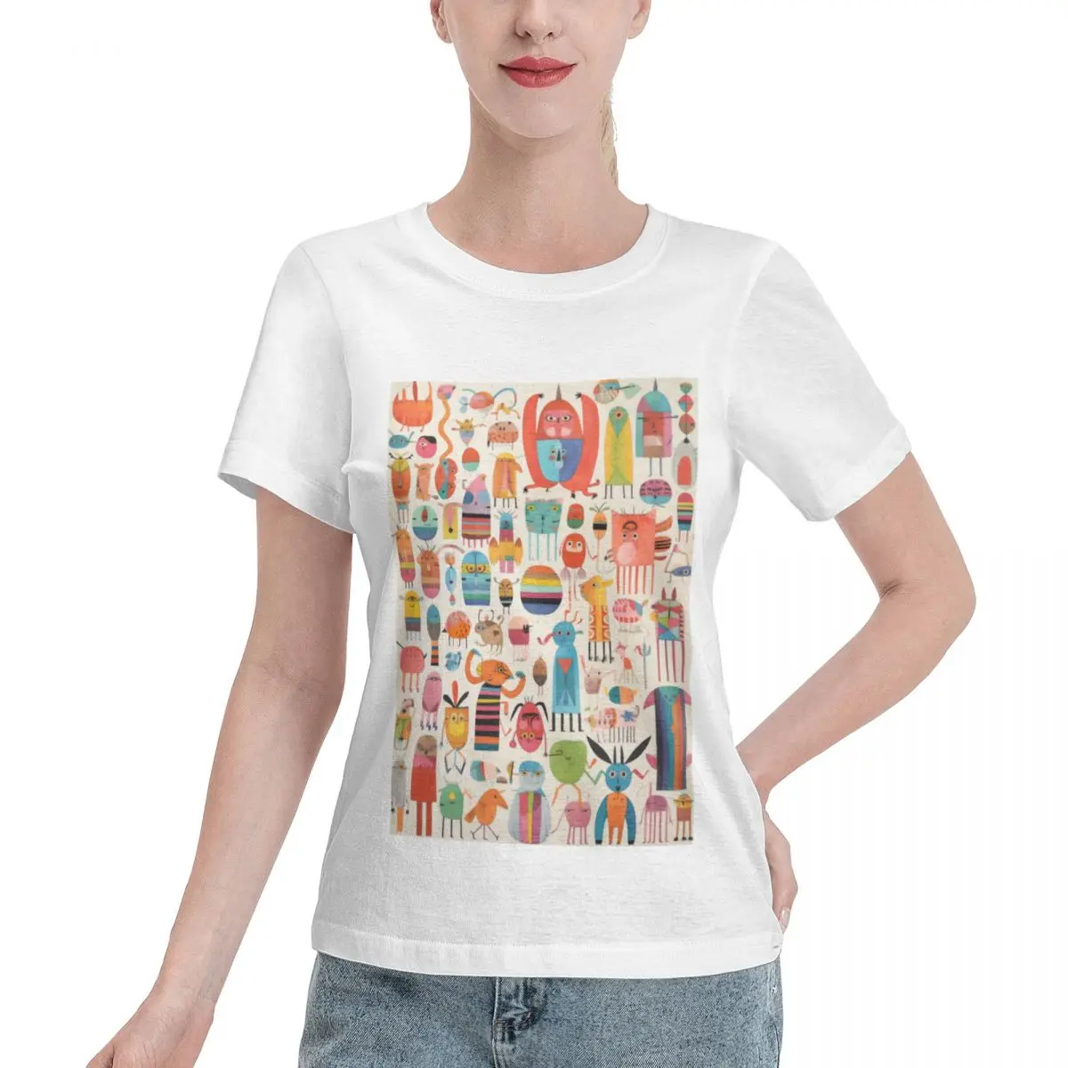 Trending Now Creatures And Critters Women's T-shirt Korean Style Female Essential Clothing
