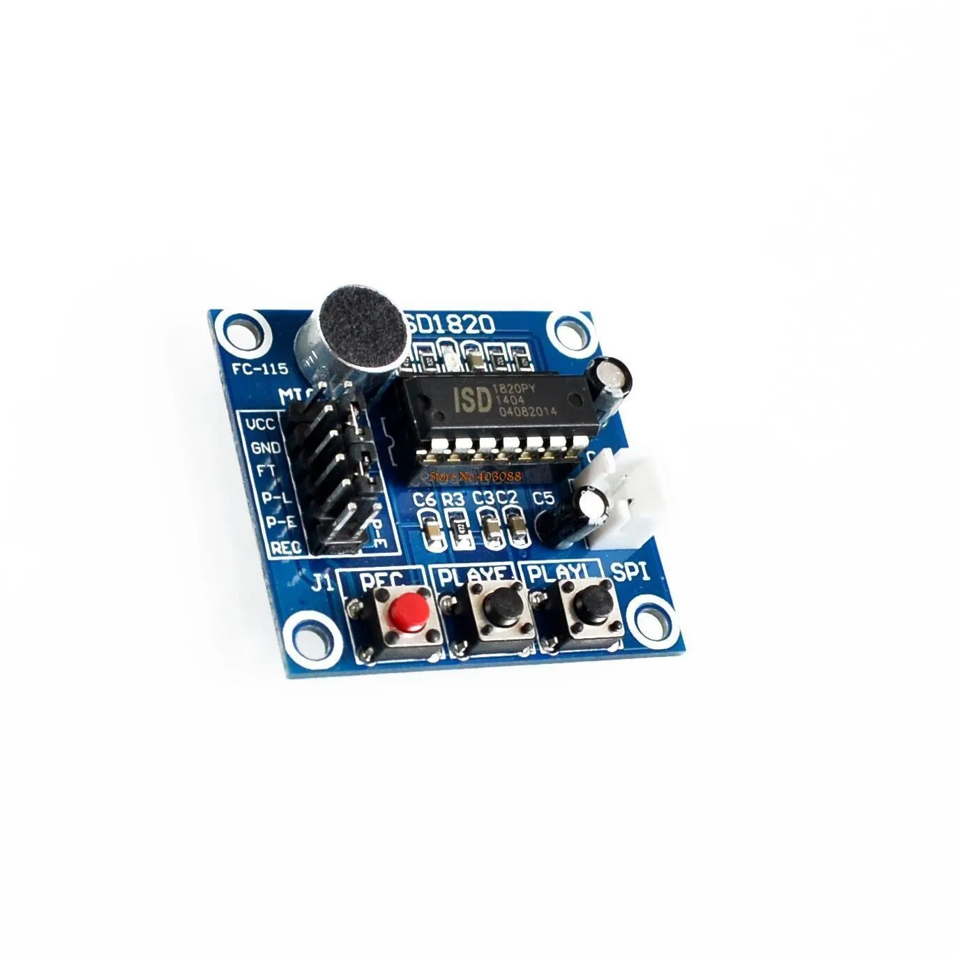 【AH ROBOT】5PCS ISD1820 recording module voice module the voice board telediphon module board with Microphones