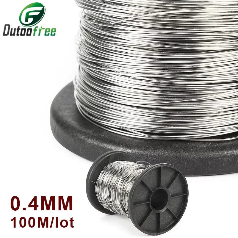 

1PC 304 Stainless Steel Wire 0.4mm Soft 100 Meter Single Strand Lashing Soft Iron Wire Rustproof