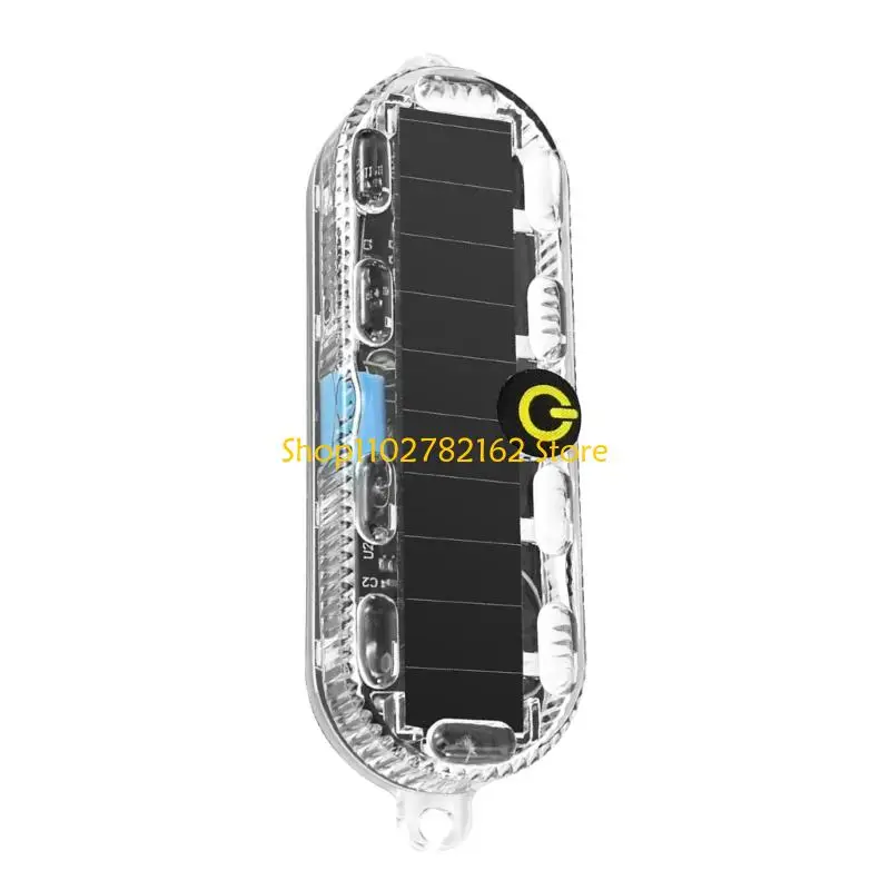 

547B Solar Charging Safety Lamp For Vehicles Vibration Triggered 5 Lighting Modes