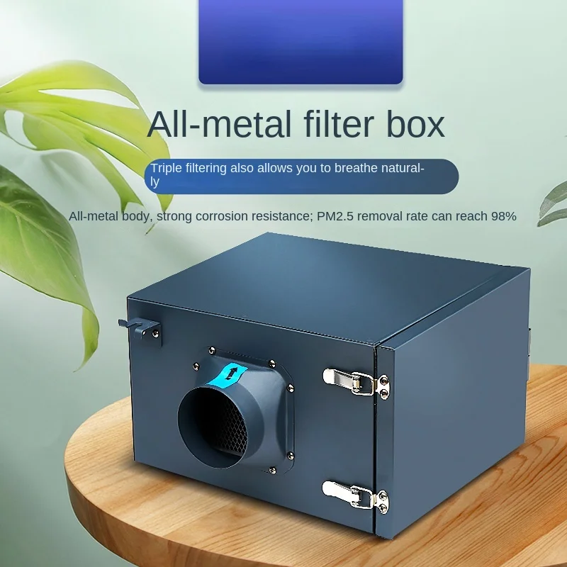 Haze Removal Rate 98% Air Ventilation Recycle Systems Front Air PM2.5 Filter Box Purification Box Filter