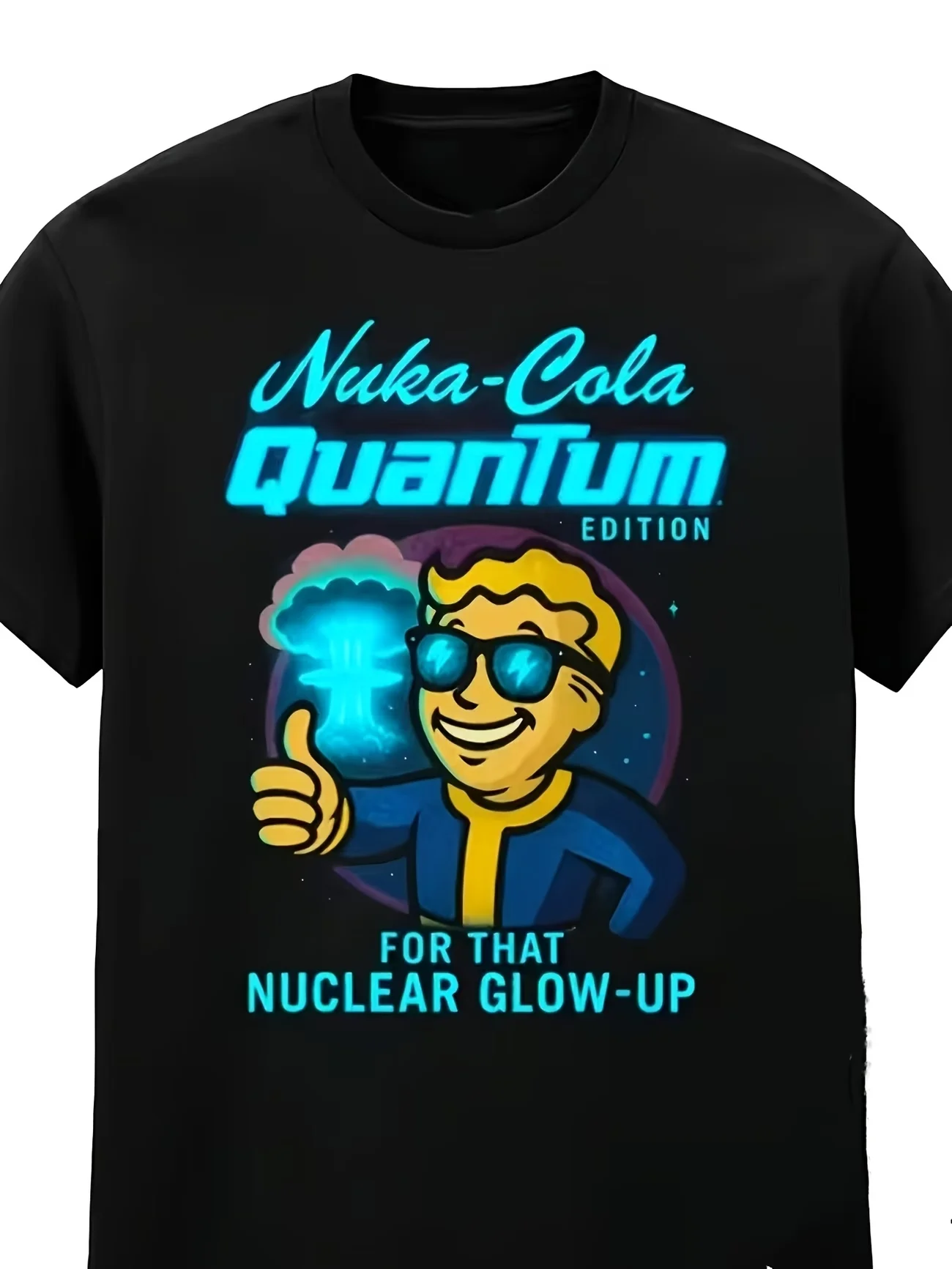 Sommer-T-Shirt für Jungen und Mädchen, Nuka-Cola Quantum Glow-Up, für Kinder, Babys, Jugendliche, Männer und Frauen, Streetwear, übergroß, Neuheit, Vintage, Y2K