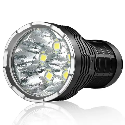 HaikeLite HK05 Powerful LED Torch 30000LM 1000M Long Range Flashlight Type-C PD Power Bank IPX7 Waterproof Search Light