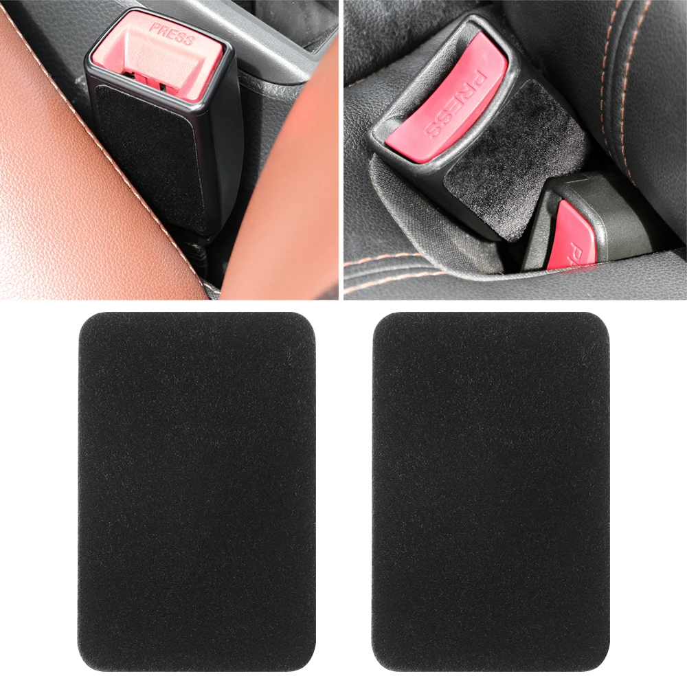 Car Safety Belt Buckle Anti-collision Sticker for DACIA SANDERO STEPWAY Dokker Logan Duster Lodgy Metal Alloy Skid Proof Rubbers