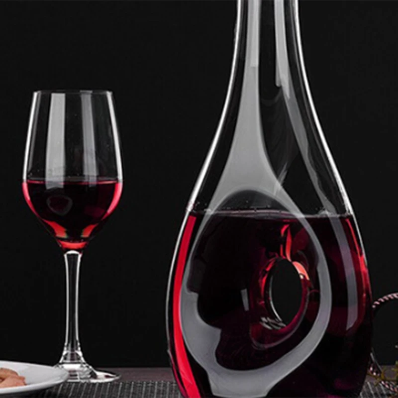 Quality Wine Decanter Design Snail Style Decanter Red Wine Carafe Lead Free Glass Decanter Superior Wine Aerator