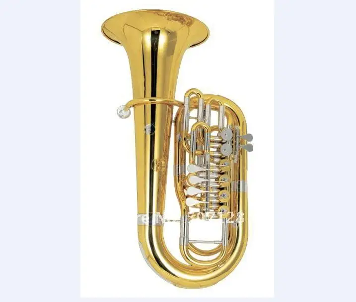 Hot sale F key Lacquer nickel silver Tuba wind instrument