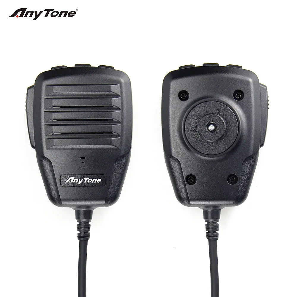 AnyTone 6-Pin CB Echo Mic for AT-6666PRO Durable 10 Meter Radio Microphone Easy Installation for CB Radio Users