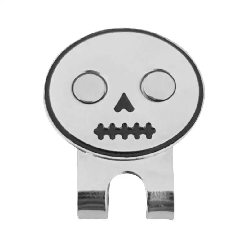 Ball Marker Magnetic Golf Ball Marker Golf Ball Mark Skull Design Magnetic Hat Clip Not Easy To Loose Fits In Pocket Or Belt