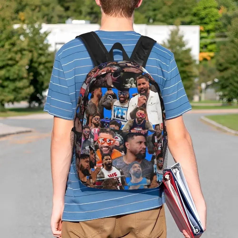 

Jey Uso Yeet Backpack Logo Backpack Fashion Shopping Bag Vintage Bags Personalized School Backpack for Students
